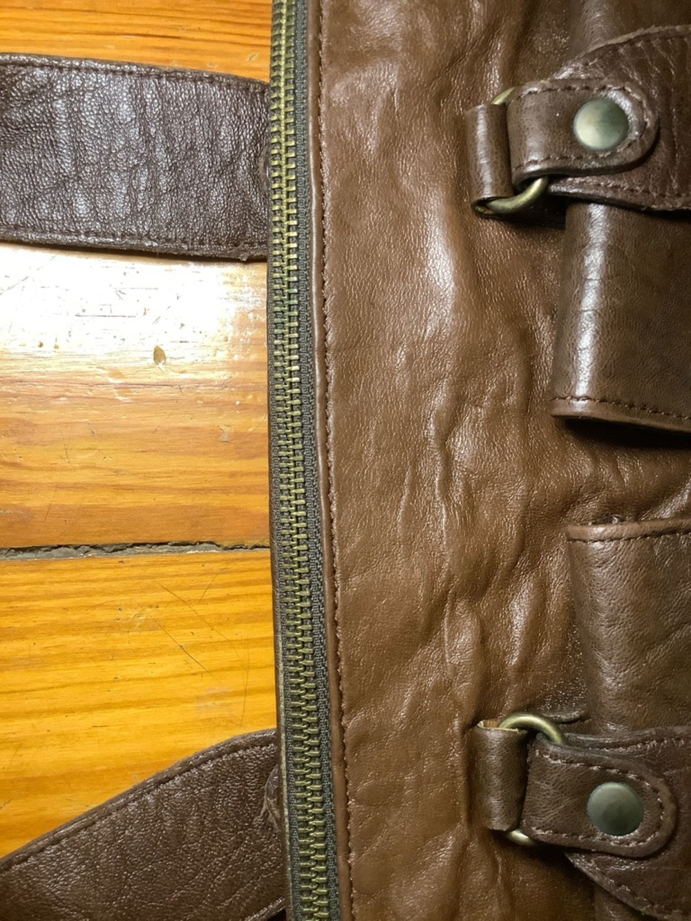 NWOT Y2K VTG Abaco Paris Leather Satchel - Picture 13 of 16